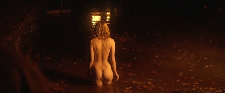 Hannah Murray in a skirt