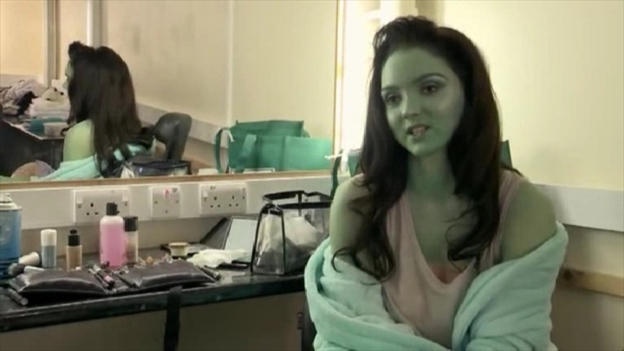 Lily Cole boobs are visible