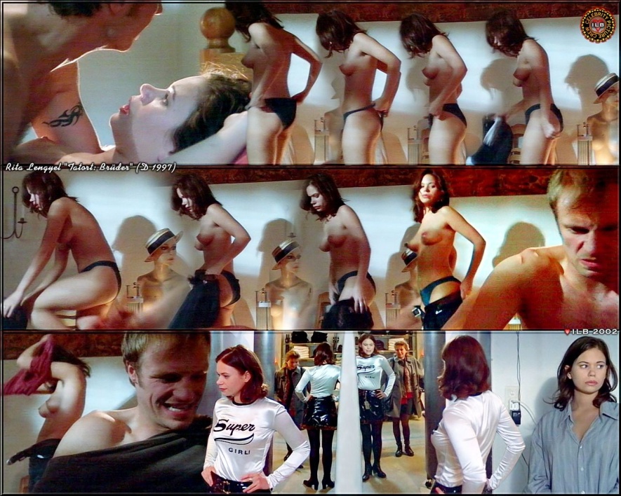 Rita Lengyel in a short skirt breasts