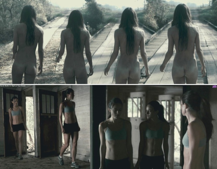 Sarah Butler no panties