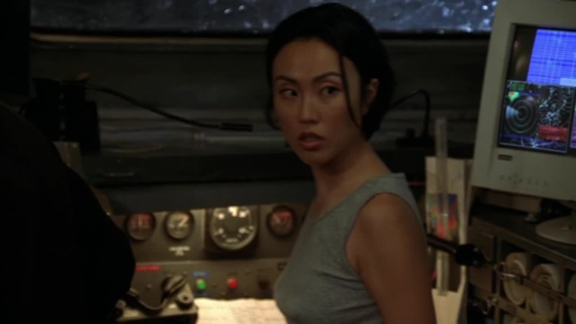 Una Damon naked breasts