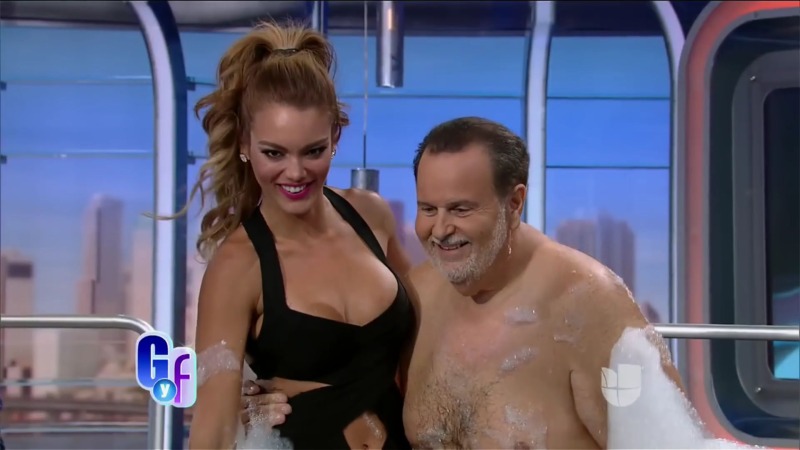 Zuleyka Rivera in a short skirt breasts